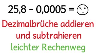 Dezimalzahlen addieren und subtrahieren schriftlich  Kommazahlen [upl. by Ah752]