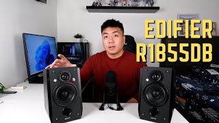 Budget HIVI Speaker terbaru  EDIFIER R1855DB Review  Design Retro Mewah Powerful [upl. by Lombardy963]