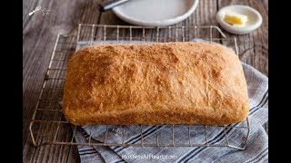 Spelt Bread Recipe  Quick Sandwich Loaf [upl. by Gnap]