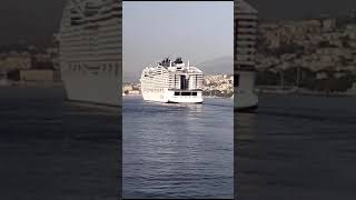 MSC WORLD EUROPA  Vista poppa in navigazione [upl. by Brown706]