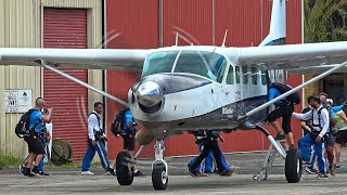 Beautiful Turbine Sound Cessna 208B Grand Caravan for Skydive [upl. by Avi]