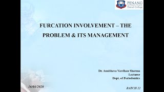 FURCATION INVOLVEMENT – THE PROBLEM amp ITS MANAGEMENT [upl. by Ahsikit]