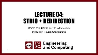 Lecture 04 STDIO and Redirection  Spring 2023 [upl. by Auohp472]