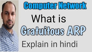 Gratuitous ARP Gratuitous Address Resolution protocol ARP Type GARP in hindi [upl. by Anicul496]