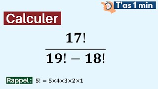 Un calcul de factorielle  😅 [upl. by Anal]