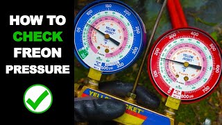 How to Check AC Freon Level [upl. by Dlonyar35]