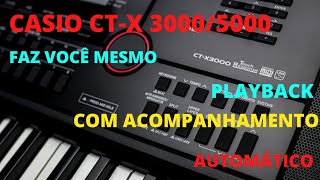 GRAVANDO PLAYBACK COM ACOMPANHAMENTO AUTOMÁTICO CTX30005000 keyboard playback casioctx3000 [upl. by Roer]