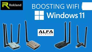 Windows 11 Install amp use ALFA Network AWUS036ACH AWUS036ACM AWUS1900 amp other WiFi booster models [upl. by Nnairrek]