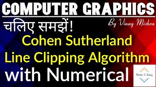 Cohen Sutherland Line Clipping Algorithm Concept [upl. by Eckhardt]