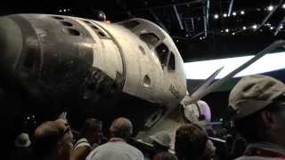 HD1080p50 NASA Space Shuttle Atlantis Exhibit Shuttle Reveal Kennedy Space Center Florida 2013 [upl. by Tinaret90]