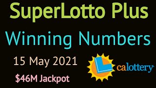 Today California SuperLotto Plus Winning Numbers Saturday 15 May 2021 Super Lotto Plus Drawing [upl. by Natam]