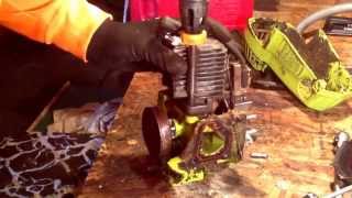 How to diagnose scored Piston and rings on a chainsaw [upl. by Hgeilhsa]