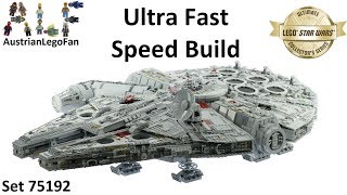 Michael Baker  Age 9  Lego Star Wars 75192 Millennium Falcon  3 Minute Timelapse Build [upl. by Annairt893]