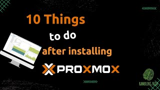 Proxmox 7 Setup 10 things to do after installing Proxmox [upl. by Hazeghi]