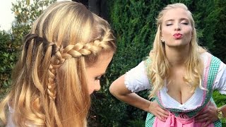 OKTOBERFEST  Frisur Makeup amp Dirndl  Perfekter Wiesn Look [upl. by Eveineg]