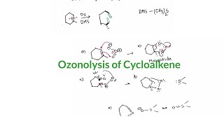 Ozonolysis of Alkene Cycloalkene  Oxidative Cleavage of Alkene Full Mechanism Explained [upl. by Qifahs]