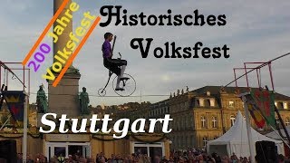 HIGHLIGHTS Historisches Volksfest Schlossplatz Stuttgart  200 Jahre Cannstatter Wasen [upl. by Mirilla]