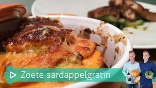 Varkenshaas met zoete aardappelgratin  Koken amp bakken met SterkInDeKeuken [upl. by Rogers]