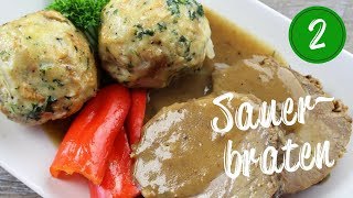 Sauerbraten Part 2  How to cook the meat and make the gravy [upl. by Elburr]