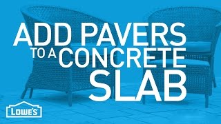 Add Patio Pavers To A Concrete Slab  Beyond The Basics [upl. by Elleret]