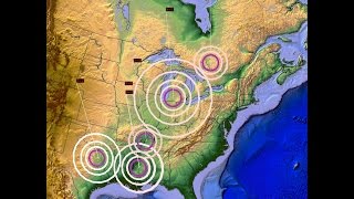 5032015  Earthquake activity in the United States  Michigan Mississippi Texas [upl. by Essa]