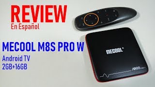 Mecool M8S Pro W Review TV Box China con Android TV [upl. by Elon]