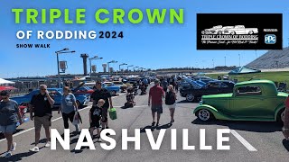 Triple Crown Of Rodding 2024 Pit Row Show Car Walk [upl. by Eedak]