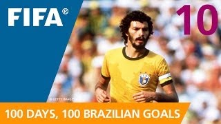 100 Great Brazilian Goals 10 Socrates Spain 1982 [upl. by Nwhas]