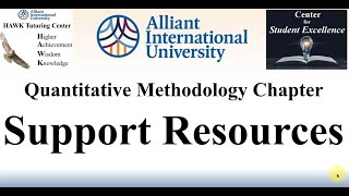 Quantitative Dissertation Methodology Section Video 03  Support [upl. by Slerahc]