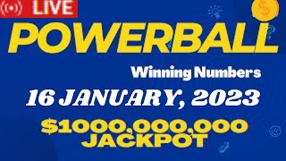 Powerball January 16 2023 Live Drawing – Lottery Winning Numbers  Halloween Jackpot [upl. by Kacey]