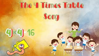 The 4 Times Table Song Multiplying by 4  Silly School Songs [upl. by Norak]