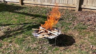 I review the cheapest Fire Pit on Amazon [upl. by Itsyrk612]