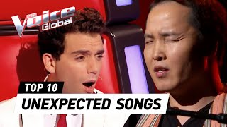 Coaches are SHOCKED after hearing unexpected foreign songs on The Voice [upl. by Crotty459]