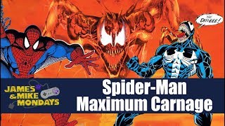 SpiderMan and Venom Maximum Carnage SNES James amp Mike Mondays [upl. by Adnahs]