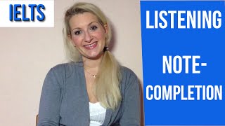 IELTS Listening TIPS for NoteCompletion tasksenglish vid [upl. by Agna]