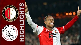 Feyenoord  Ajax 60 Highlights  20232024 [upl. by Asiret]