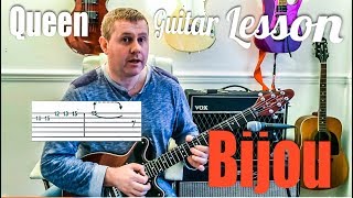 Queen  Bijou  Guitar Lesson Guitar Tab [upl. by Cinimod]