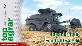 Fendt Ideal 9T top agrarFahrbericht des neuen Mähdreschers von AGCO [upl. by Ynohtona412]