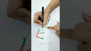 Bookmark idea bookmarkideas bookmarkmaking books bookmark wow love viral cute [upl. by Uol]