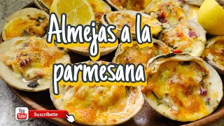 como preparar almejas a la parmesana paso a paso almejas receta cocinachilena [upl. by Ploss617]