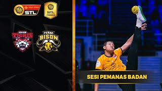 WARM UP Johor Tigris vs Perak Bison  Emas Anuar STL 202223 [upl. by Haidabo857]