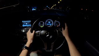 2014 Mercedes E200 Coupe AMG C207 POV Night Drive 4k [upl. by Truman]