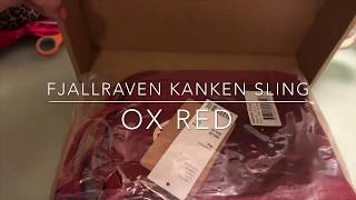 Unboxing FJALLRAVEN KANKEN SLING “OX RED”  Treaxure Bandit [upl. by Aserret]