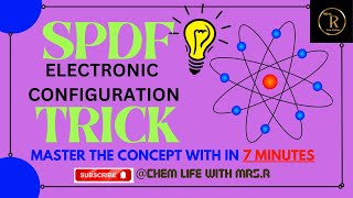 Easy Trick of SPDF Electronic configuration within 7min  Malayalam  Chemistry [upl. by Notla]