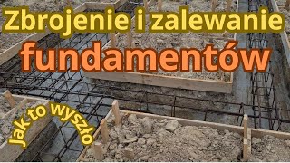 Zbrojenie i zalewanie ławy fundamentowejbudowa domu parterowego [upl. by Ehcor522]