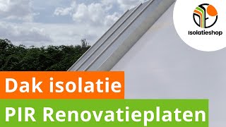 Hoe isoleer je een hellend dak met PIR renovatieplaten HowTo  Isolatieshop [upl. by Ruby831]