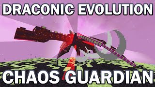 CHAOS GUARDIAN BOSS FIGHT TUTORIAL  DRACONIC EVOLUTION MOD MINECRAFT 1165 [upl. by Nna41]