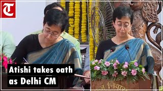 Atishi takes oath as Delhi Chief Minister [upl. by Nordin]