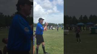 Ref reprimanding competitive soccer parents [upl. by Dickie990]