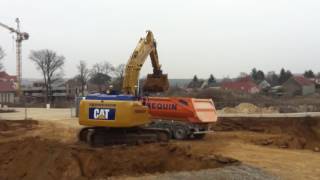 Chantier de terrassement avec Cat 336 E LN PENNEQUIN TP 3 [upl. by Nalani]